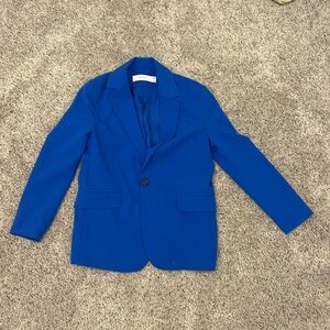 royal blue bershka blazer